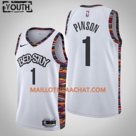 Maillot NBA Brooklyn Nets Theo Pinson 1 Nike 2019-20 City Edition Swingman - Enfant